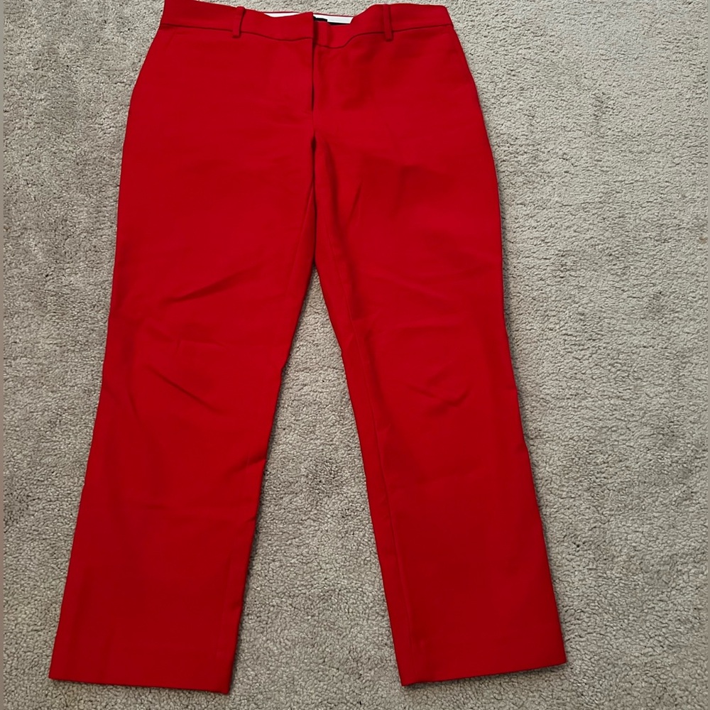 Ann Taylor Red Ankle Pants